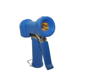 Brass Gun in Rubber Protection Blue