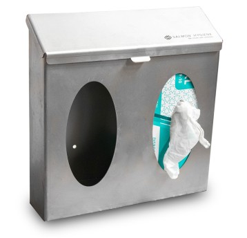 Gloves dispenser for 2 pack with flap