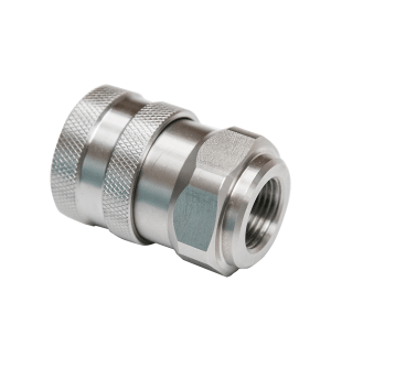 Stainless steel female quick coupling INT thr.3/8"