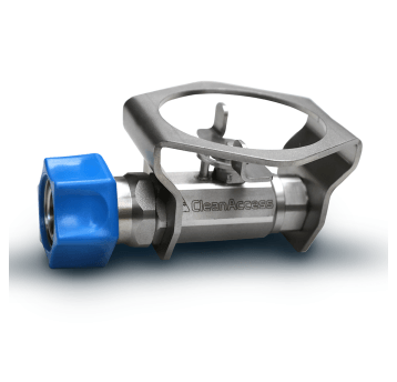 ULTRA HYGIENIC® ball valve 1/2" + SW f.q.c Blue