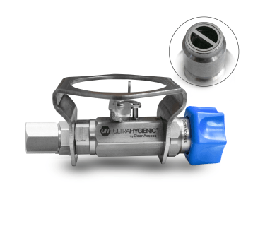 ULTRA HYGIENIC® ball valve 1/2” + SW f.q.c.+swivel