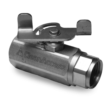 ULTRA HYGIENIC® ball valve 1/2" with butterfly