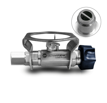 ULTRA HYGIENIC® ball valve 1/2” with SS, female UH