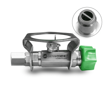 ULTRA HYGIENIC® ball valve 1/2” with SS protection