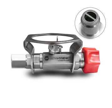ULTRA HYGIENIC® ball valve 1/2” with SS protection