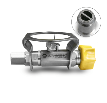 ULTRA HYGIENIC® ball valve 1/2” with SS protection